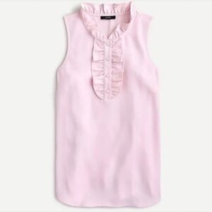 J.Crew Ruffled Sleeveless Top - Blush Pink 🩰